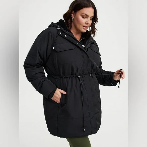 Torrid - Fur-Lined Puffer Jacket - Picture 6 of 15